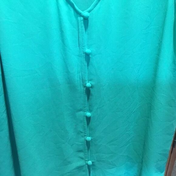 Charming Charlie Brand Sleeveless Crepe Top Sz L - Picture 4 of 10